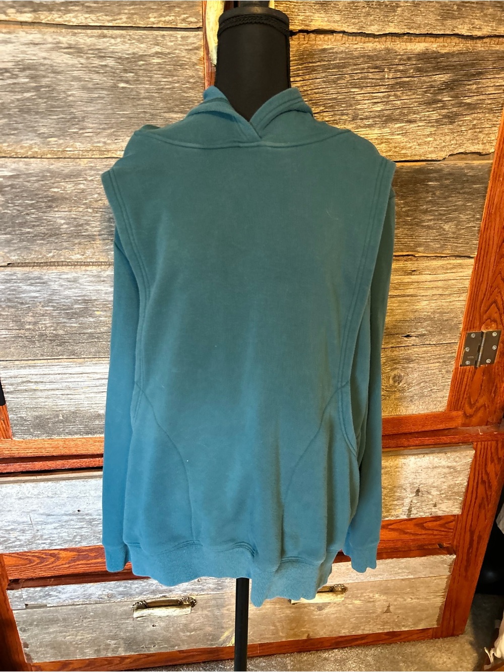 The Latched Mama Heavy Nursing Hoodie Size 2X Pockets Teal